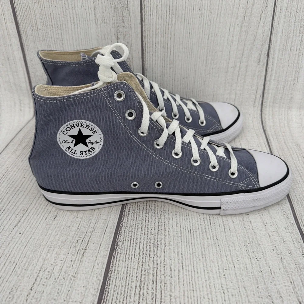 Converse Chuck Taylor All Star Sneakers Mens 10 Lunar Grey High Tops A13843F - Picture 6 of 11